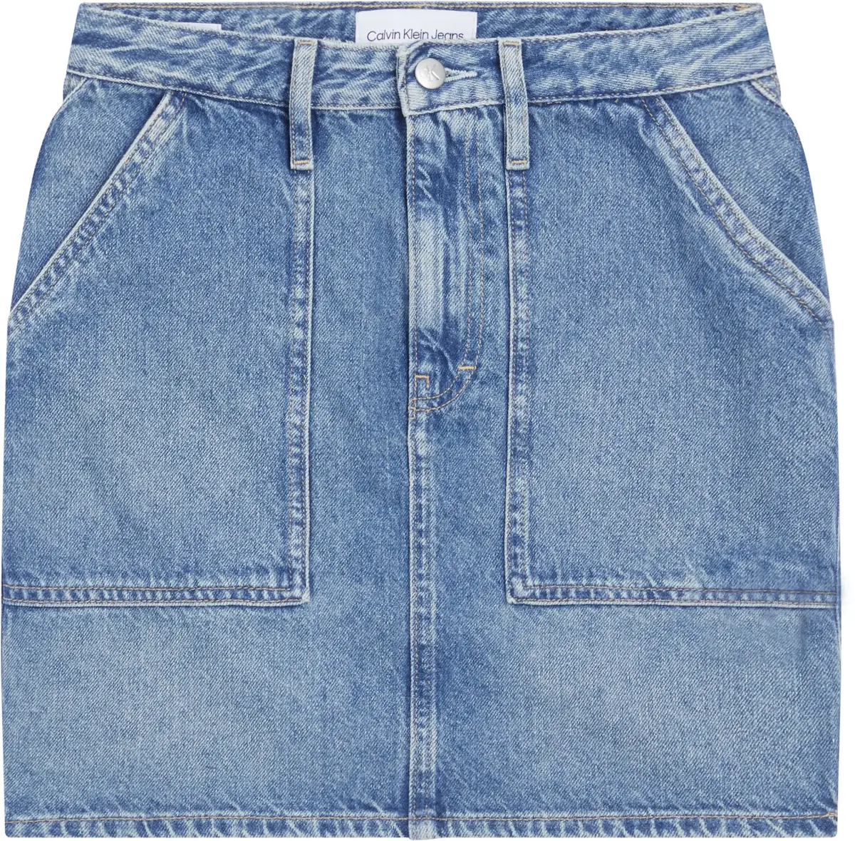 Calvin Klein A- LINE MINI SKIRT Kadın Mavi Etek