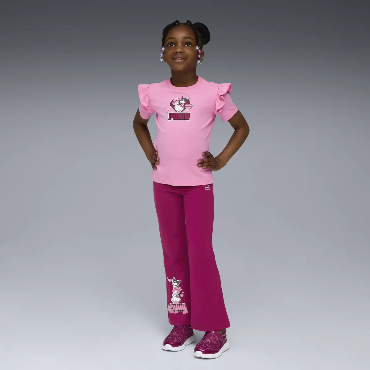 Puma X HK&FR Ruffle Tee Pembe Kız Çocuk T-Shirt & Polo