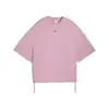 Puma DARE TO Oversized Ruched Tee Pembe Kadın T-Shirt