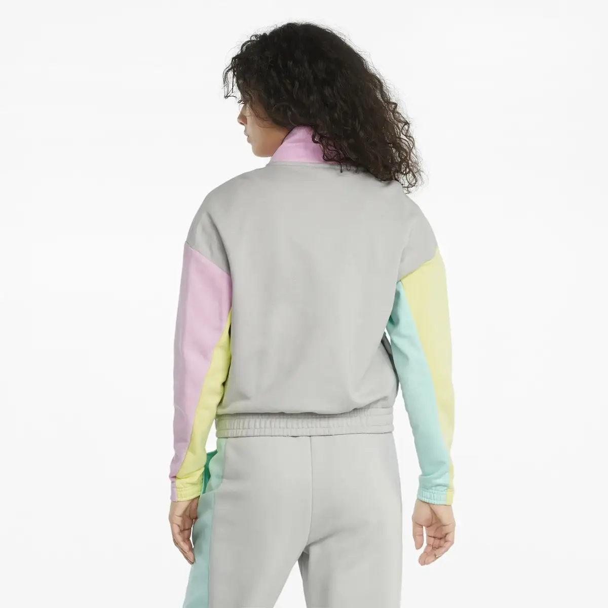 Puma Intl Track Jacket Tr Gray Violet Gri Kadın Fermuarlı Sweatshirt