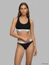 Calvin Klein BRALETTE 2PK Mavi-Siyah 2li Paket Sporcu Sütyeni