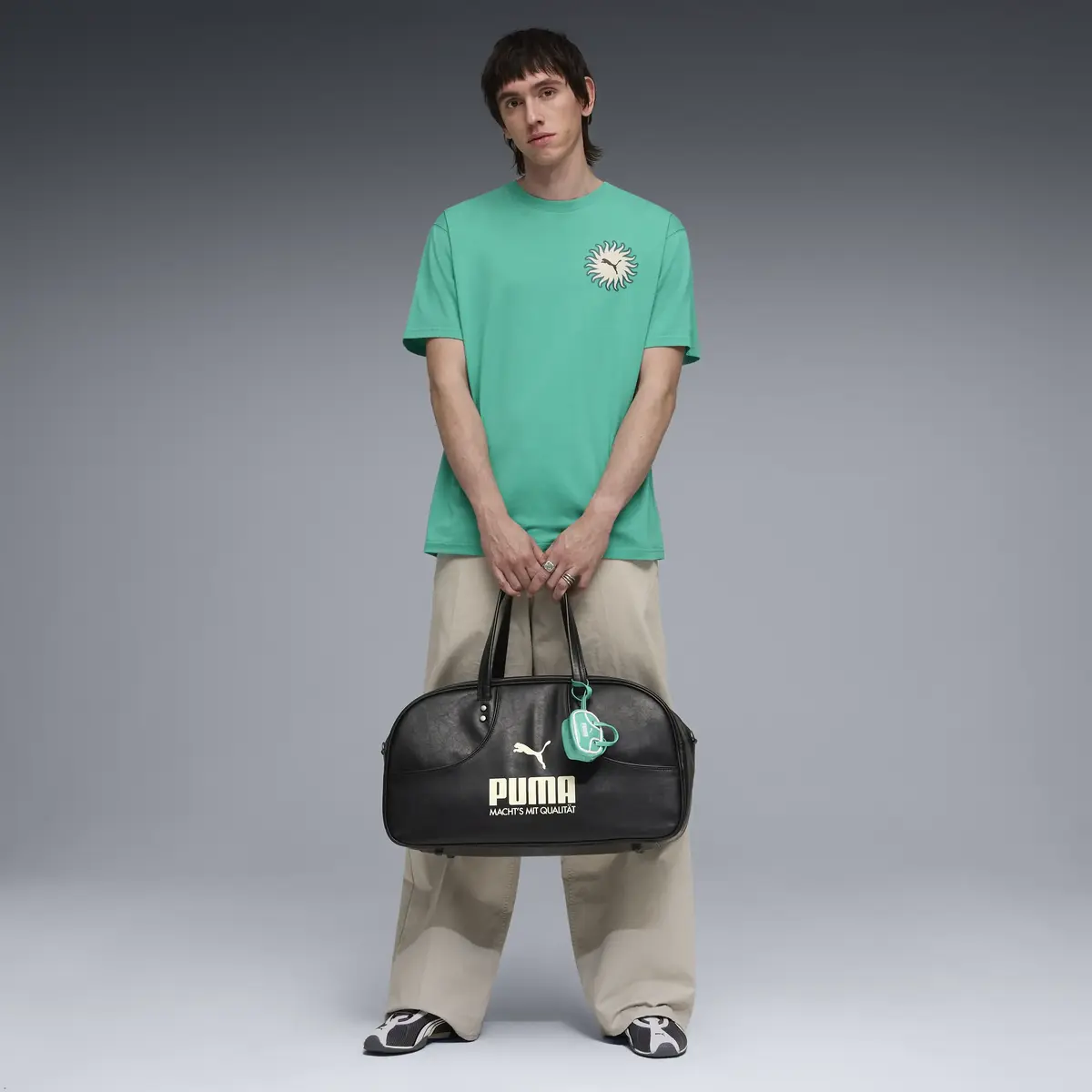 Puma SUNSET DRIVE Relaxed Tee Yeşil Erkek T-Shirt