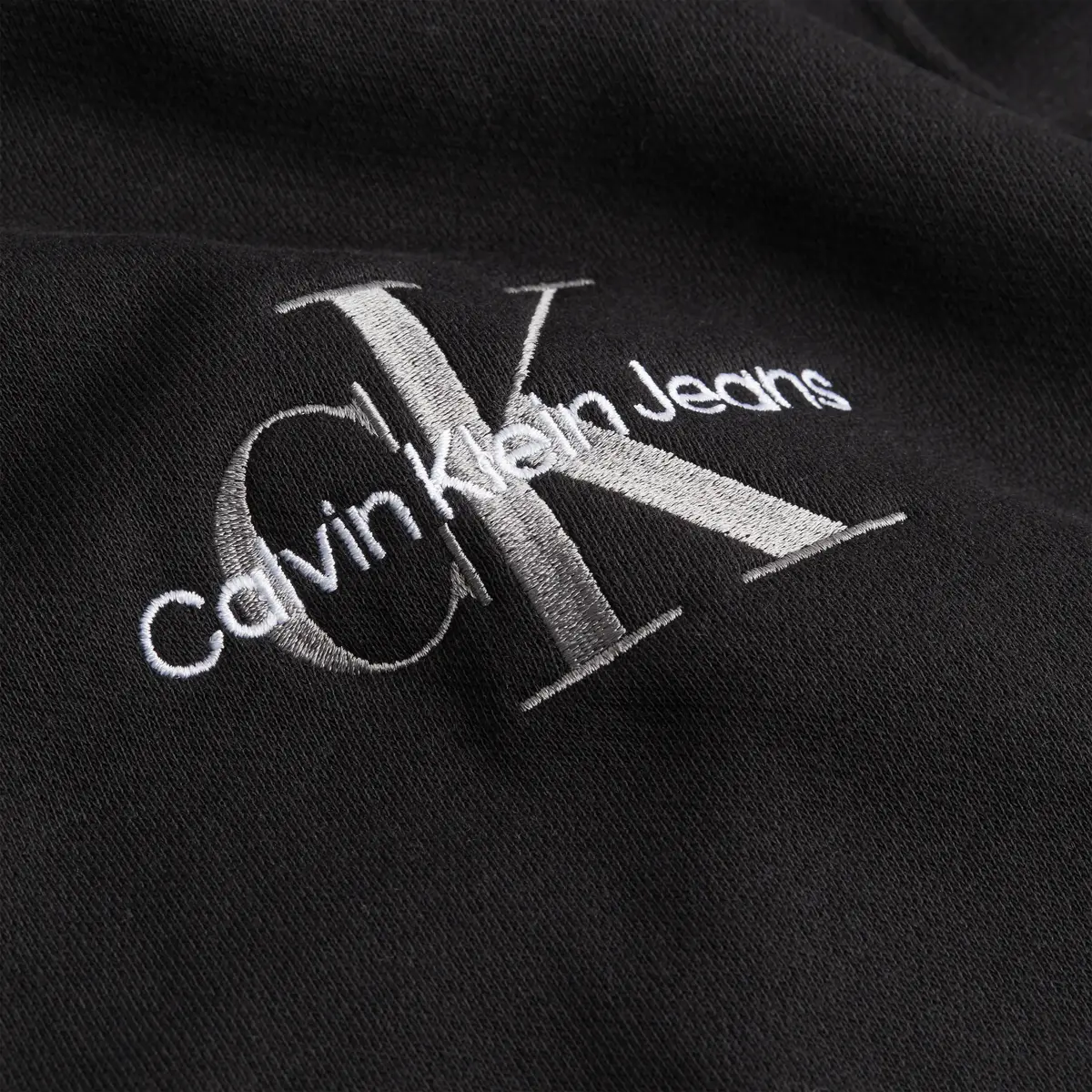 Calvin Klein MONOLOGO QUARTER ZIP Erkek Siyah Sweatshirt