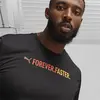 Puma RUN FAVORITE SS GRAPHIC TEE M Siyah Erkek T-Shirt