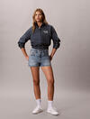 Calvin Klein ARCHIVE MINI SHORT V, 21E, 25 Kadın Mavi Kot Şort