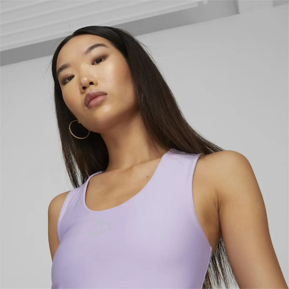 Puma T7 Crop Top Mor Kadın T-Shirt