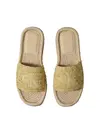 Calvin Klein FLATF ESPADRILLE RAF Sarı Kadın Platform Espadril Terlik