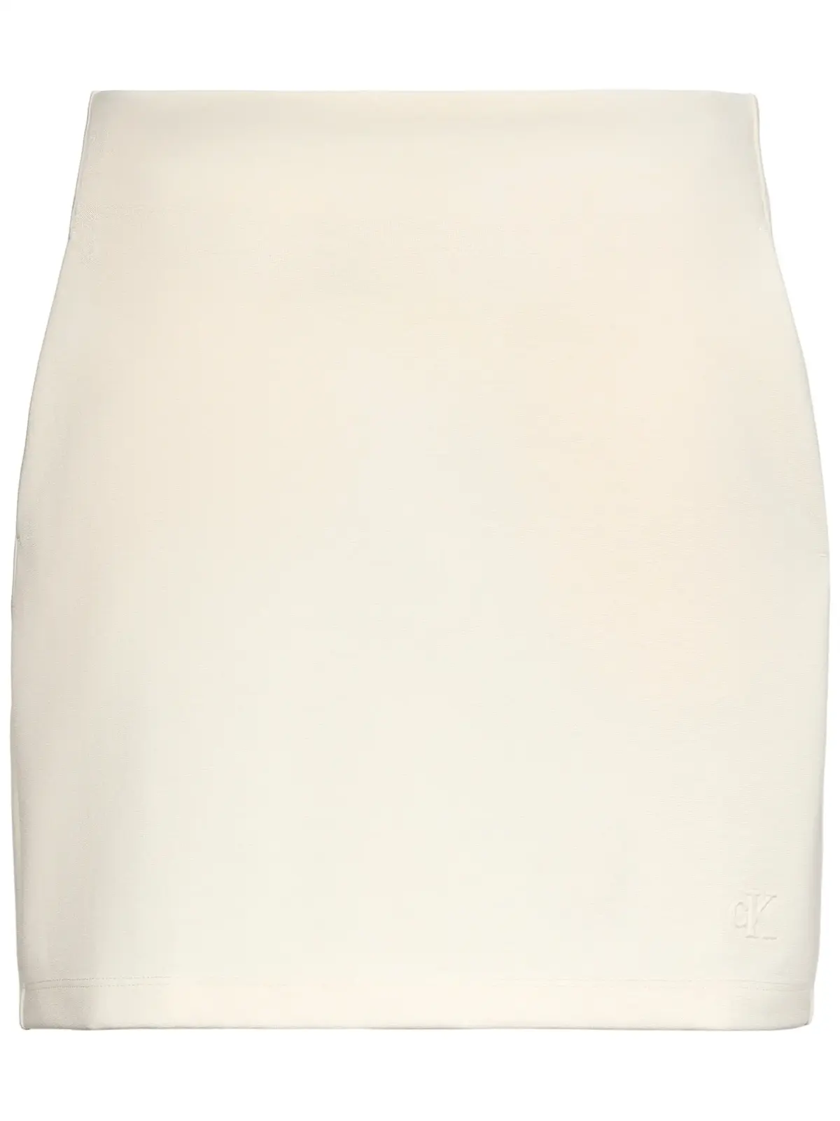 Calvin Klein INTERLOCK MINI SKIRT Beyaz Kadın Mini Etek
