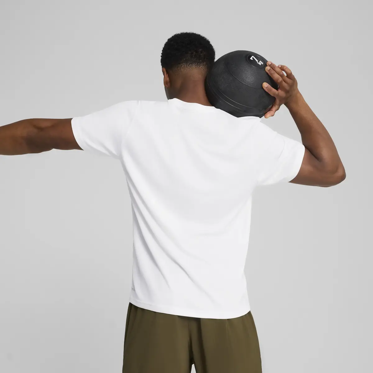 Puma M TAD Ess Poly Texture Tee Beyaz Erkek T-Shirt & Polo