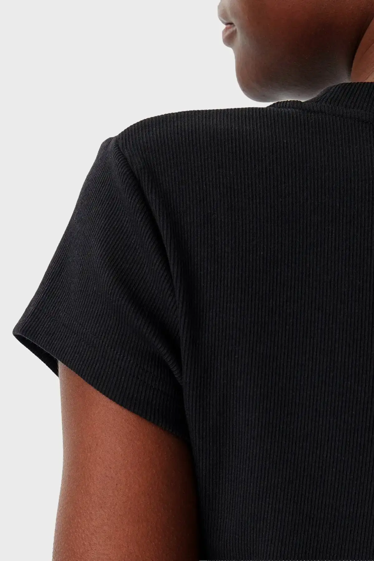 Calvin Klein MONOGRAM BABY TEE Siyah Kadın Tişört