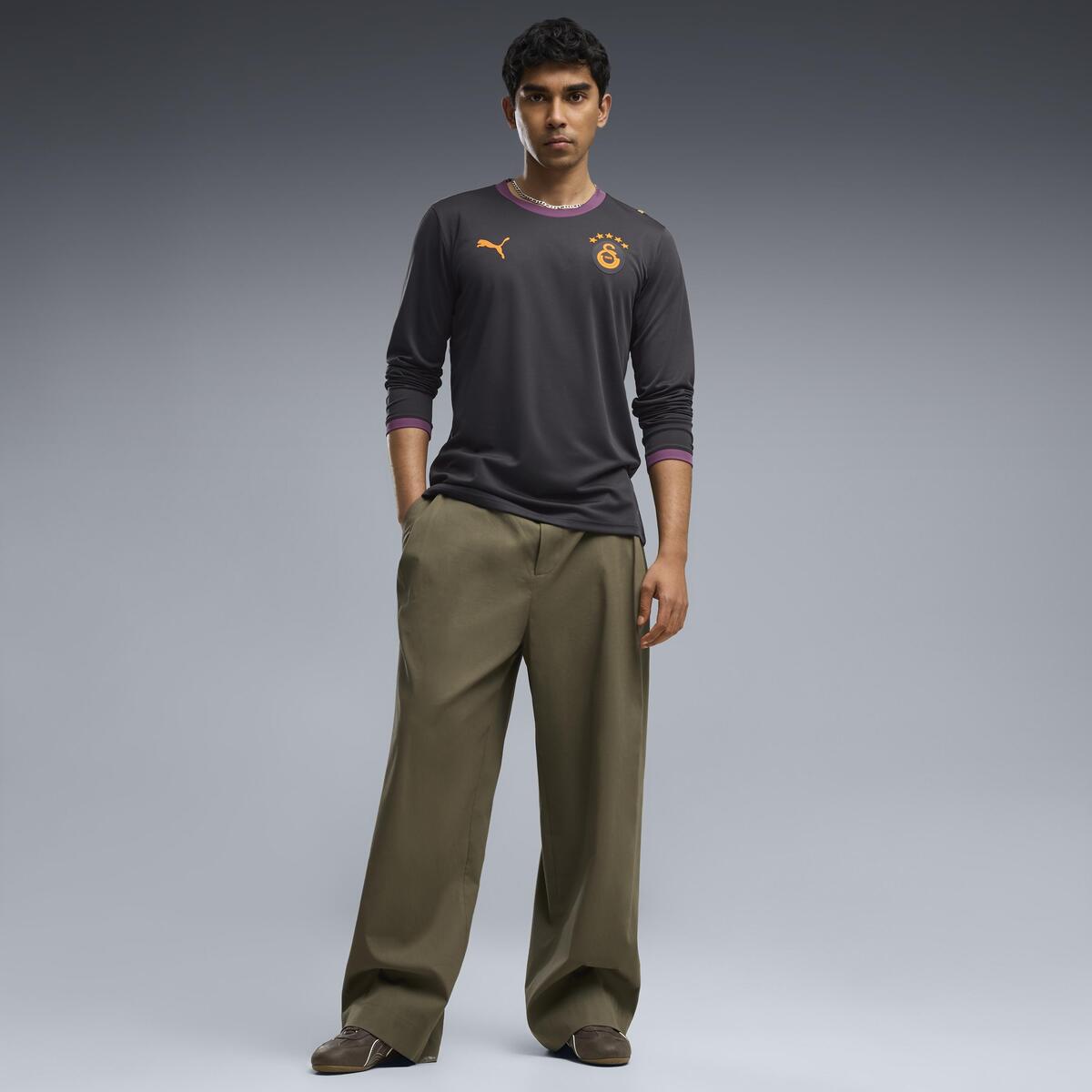 Puma GSK Away Jersey LS GALATASARAY 26/27 Erkek Uzun Kollu Deplasman Forması