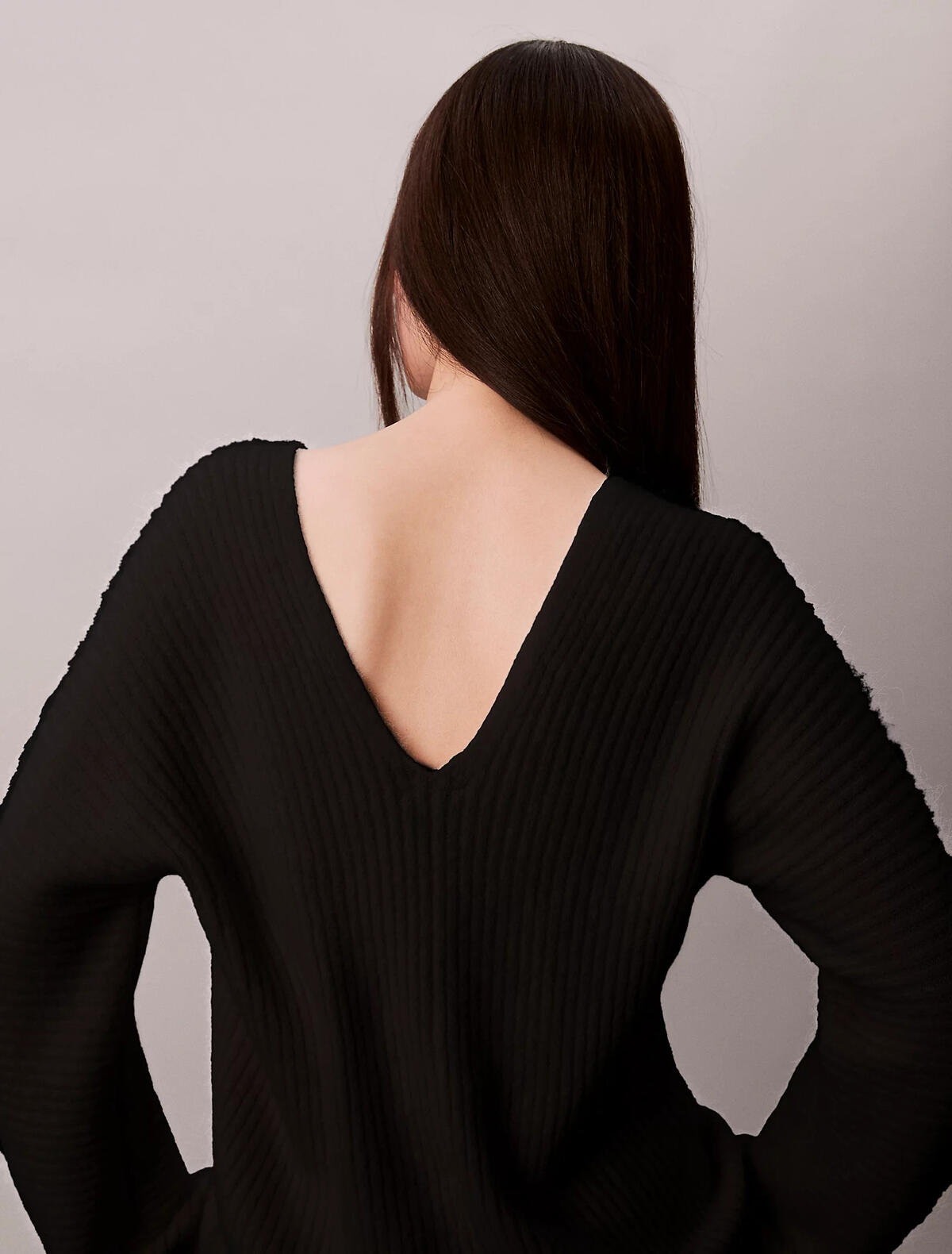Calvin Klein Long Sleeve Button U, UB1 Siyah Kadın Hırka