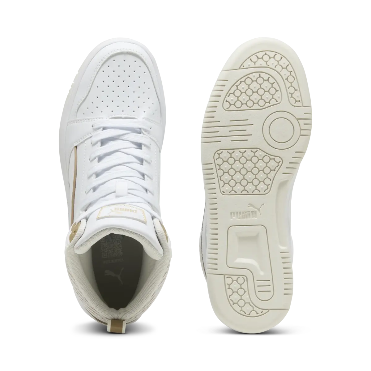 Puma Rebound v6 DayINight Beyaz Kadın Spor Ayakkabı & Sneaker