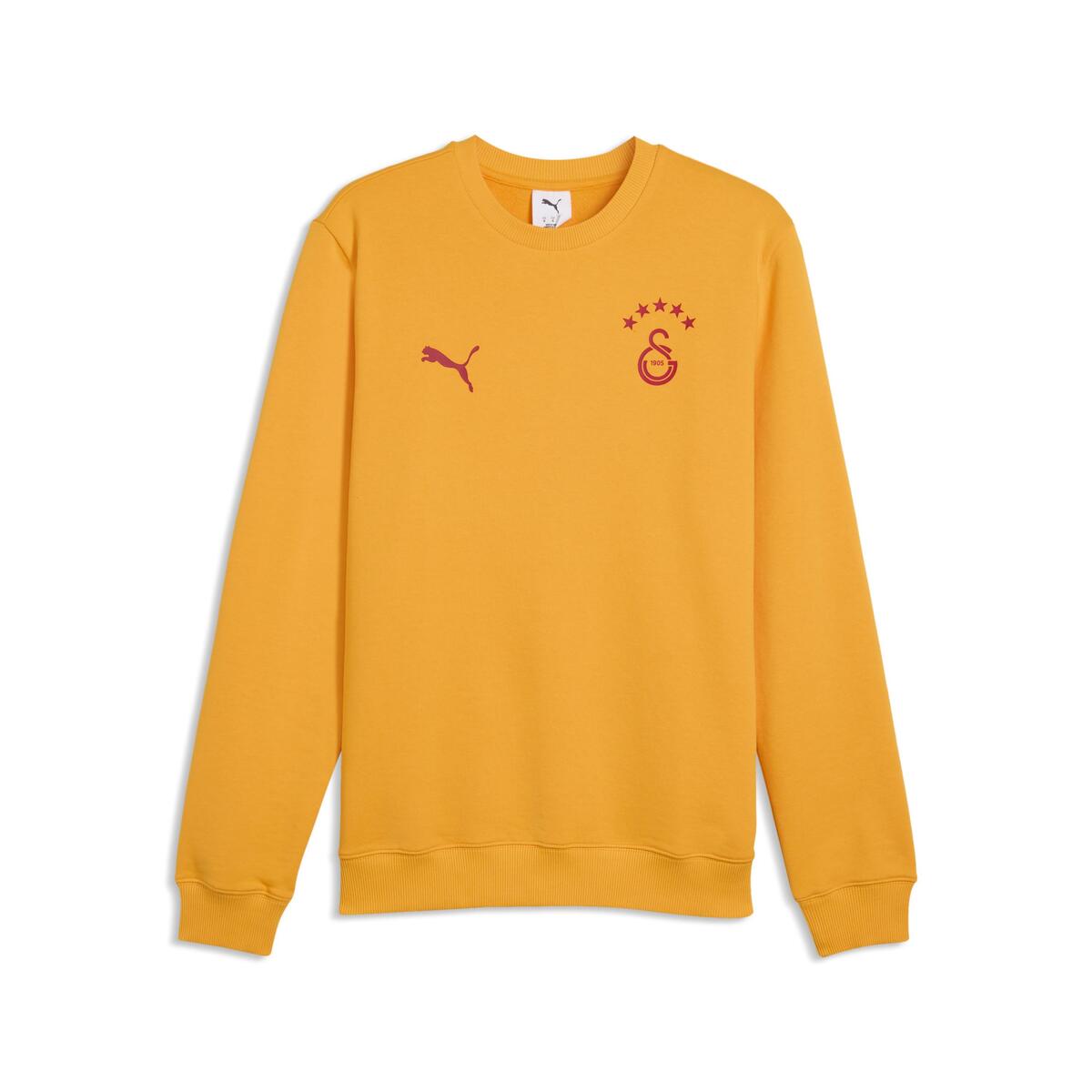 Puma GSK FtblESS Crew Sweat TR GALATASARAY FtblESSENTIALS Erkek SWEATSHIRT