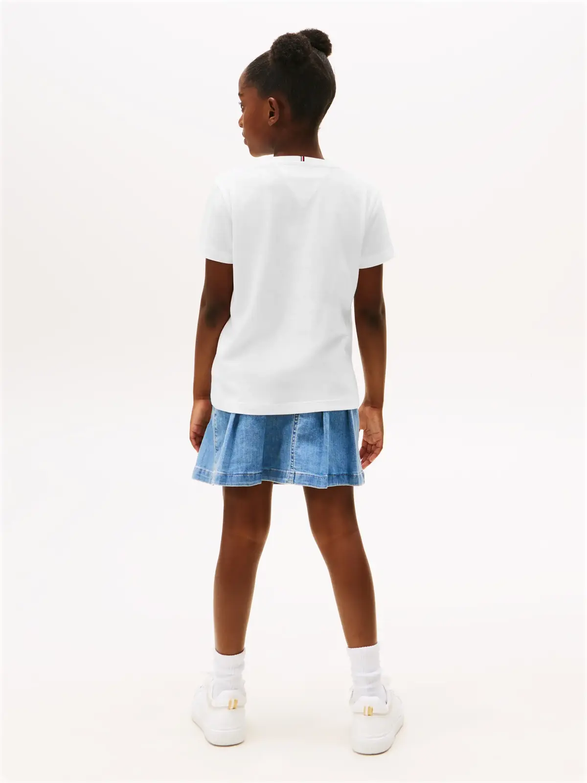 Tommy Hilfiger VARSITY TEE SS, YBR Beyaz Kız Çocuk T-Shirt & Polo