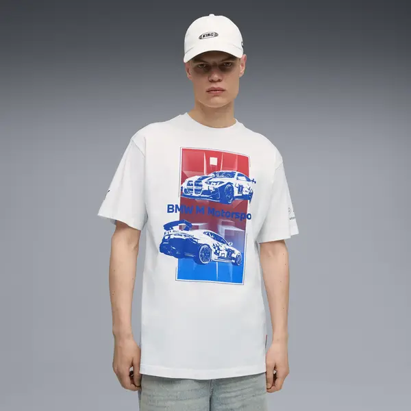 Puma BMW MMS Block Tee Beyaz Erkek T-Shirt