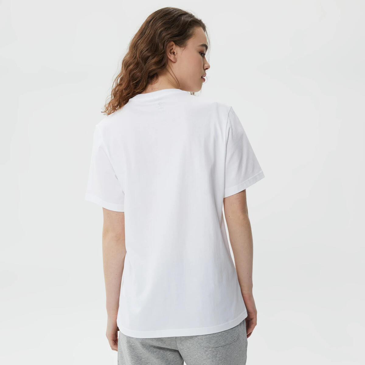 Converse STAR CHEVRON TEE COZY MOSS Beyaz Unisex T-Shirt