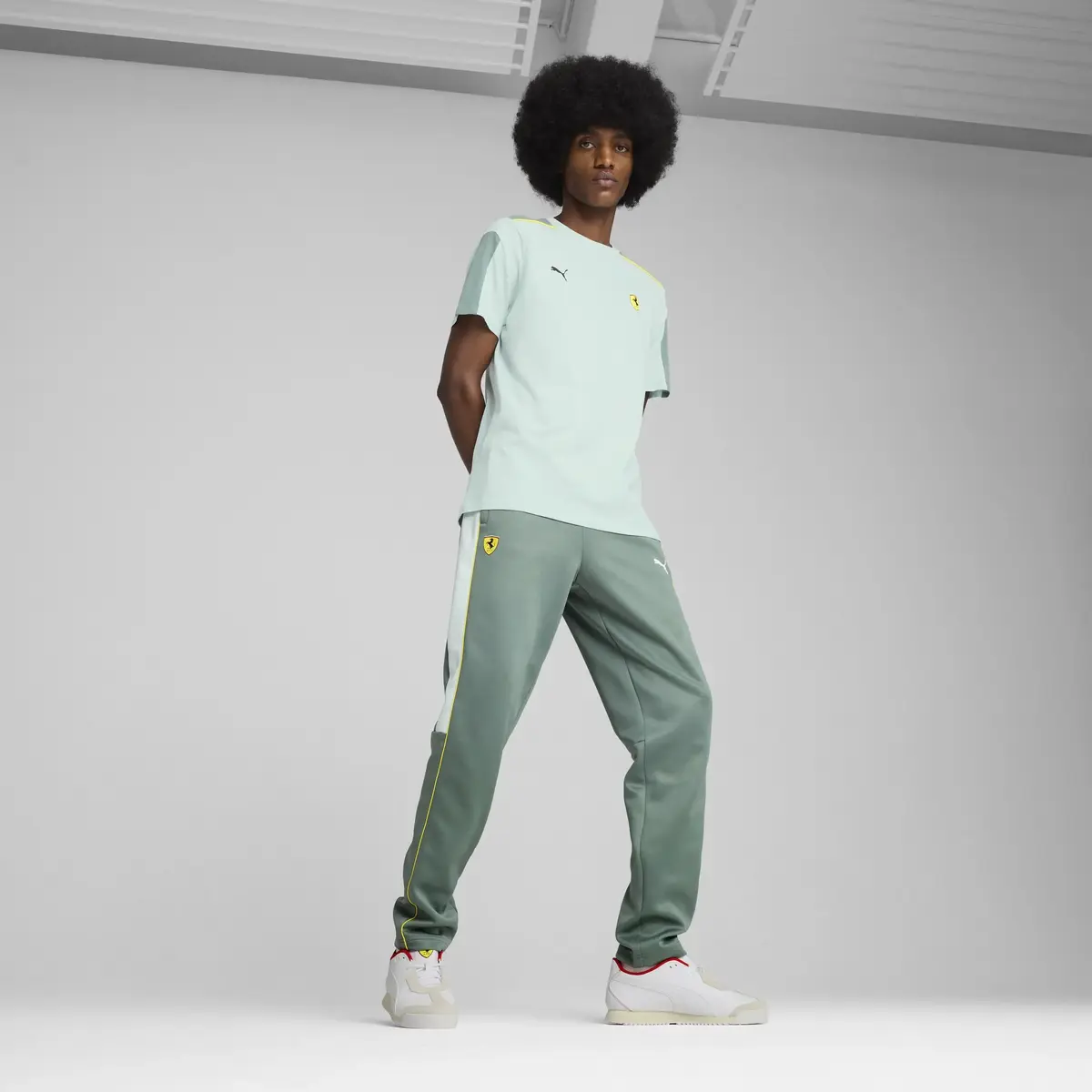 PUMA Ferrari Race MT7 Pants Yeşil Erkek Eşofman Altı