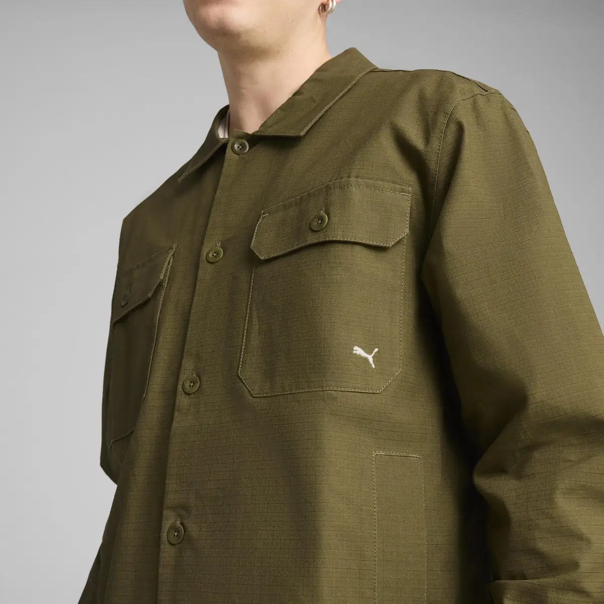 PUMA MMQ Ripstop Overshirt Yeşil Erkek Ceket