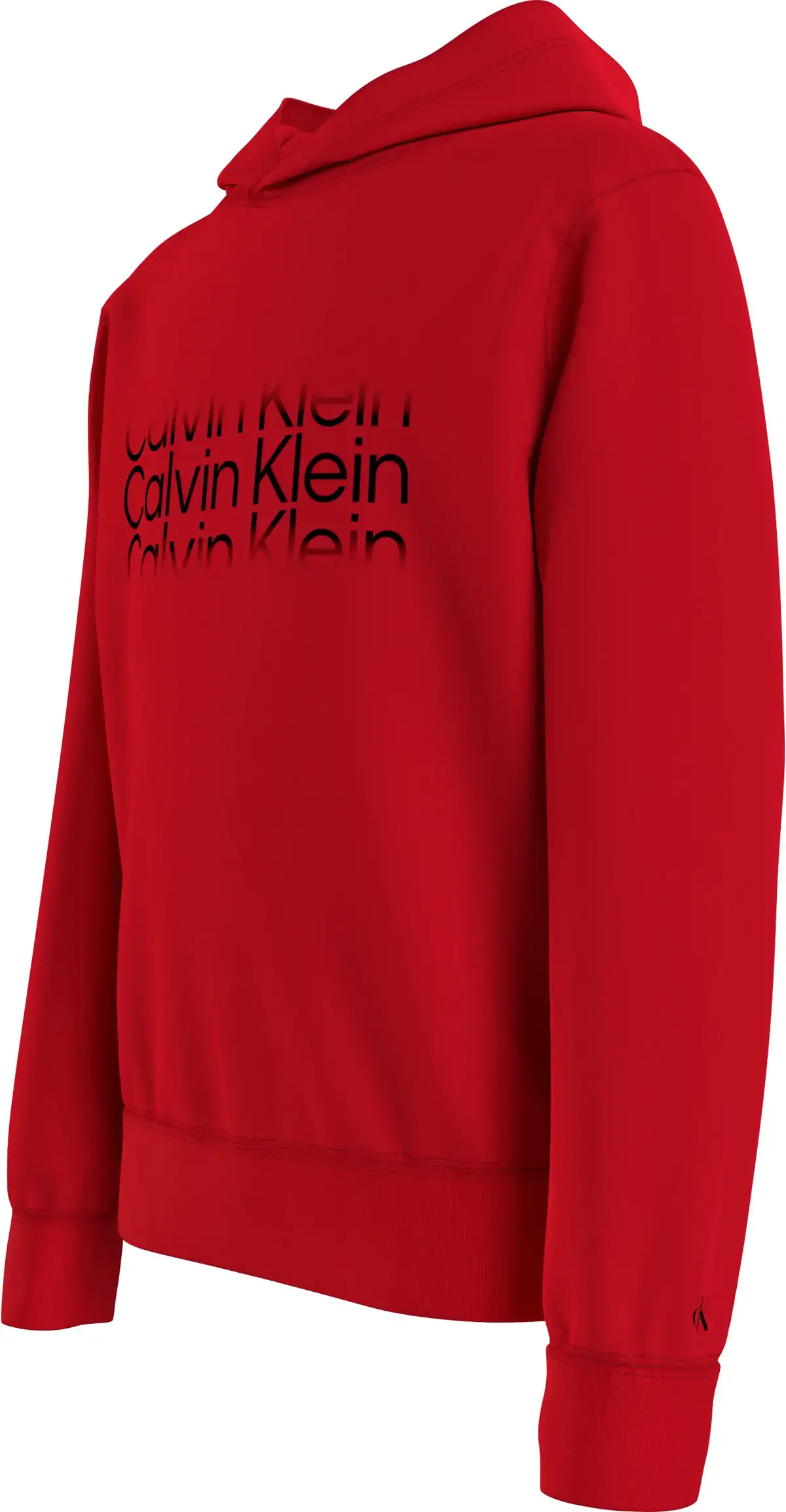 Calvin Klein INST. CUT OFF LOGO Erkek Kırmızı Hoodie
