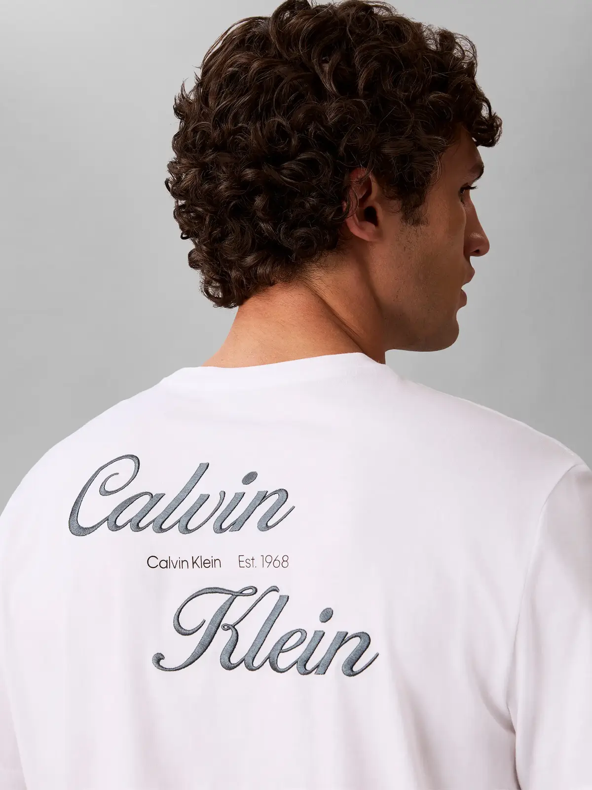 Calvin Klein SS 30s EU CALVIN KLE, YAF Beyaz Erkek T-Shirt