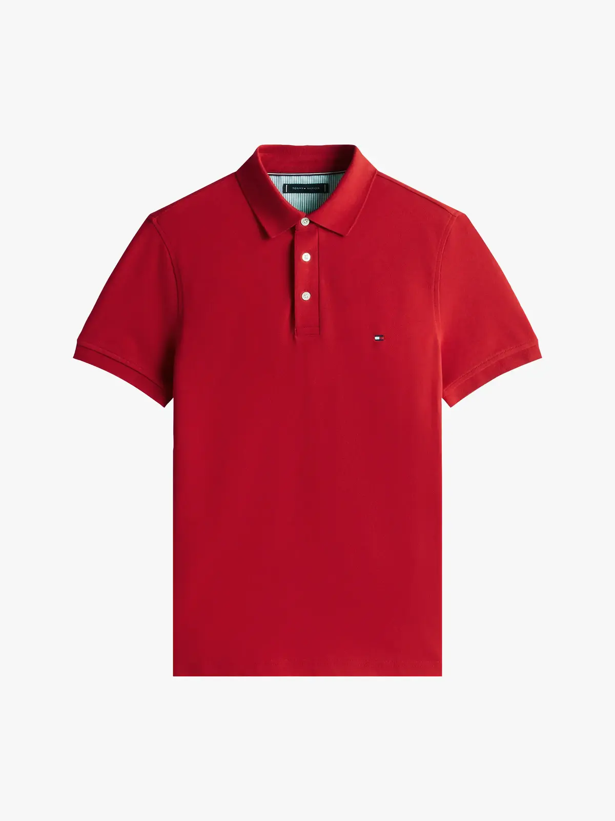 Tommy Hilfiger 1985 SLIM POLO, XLD Kırmızı Erkek T-Shirt & Polo