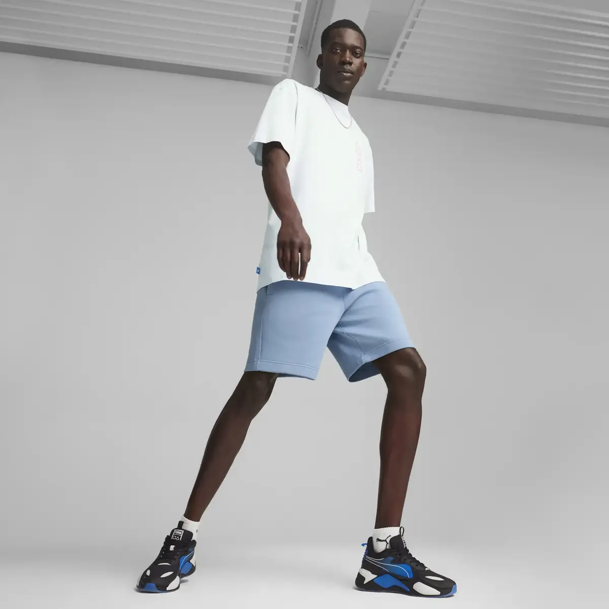 Puma X PLAYSTATION Elevated Tee Açık Gri Erkek T-Shirt
