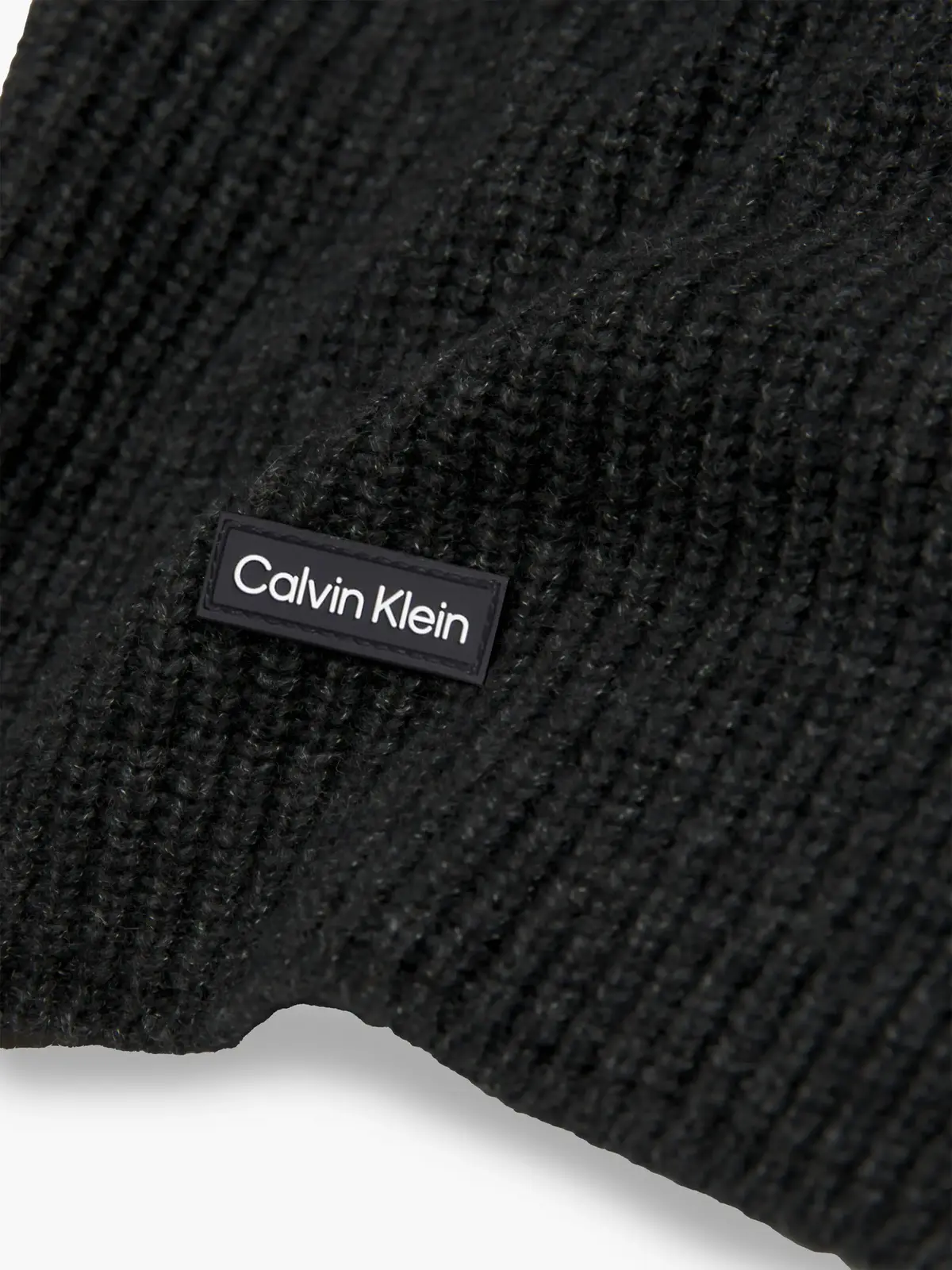 Calvin Klein DADDY WOOL KNIT SCAR Erkek Siyah Atkı