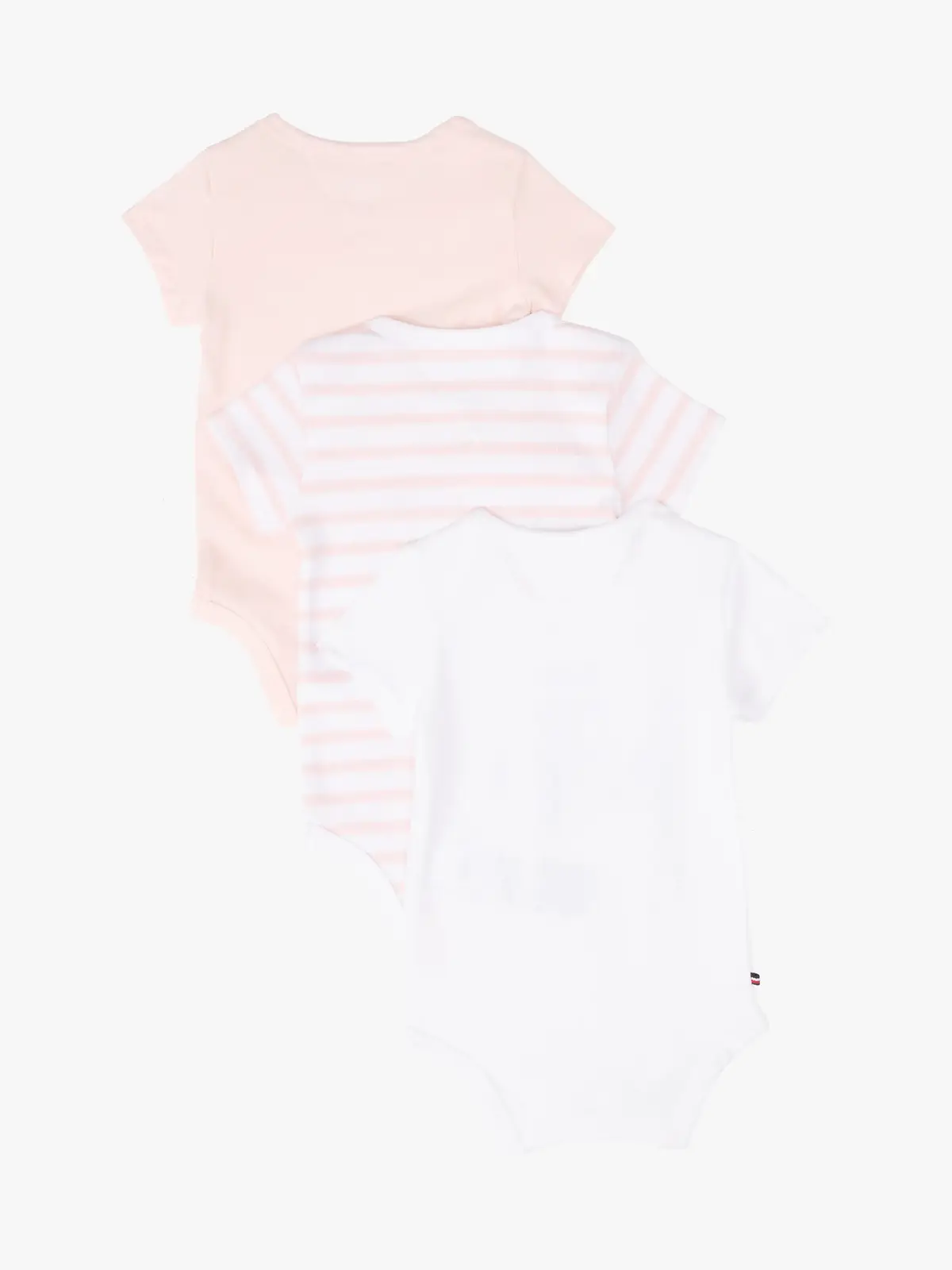 Tommy Hilfiger 3 PACK BODY SS GIFTB, TH3 Pembe 3'lü Bebek Tulumu