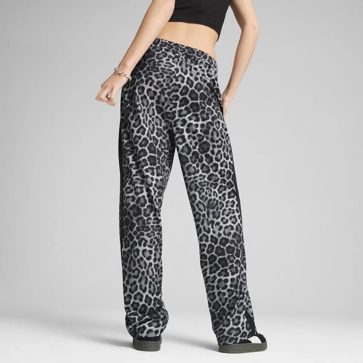 Puma T7 AOP Straight Pants Siyah Kadın Eşofman Altı