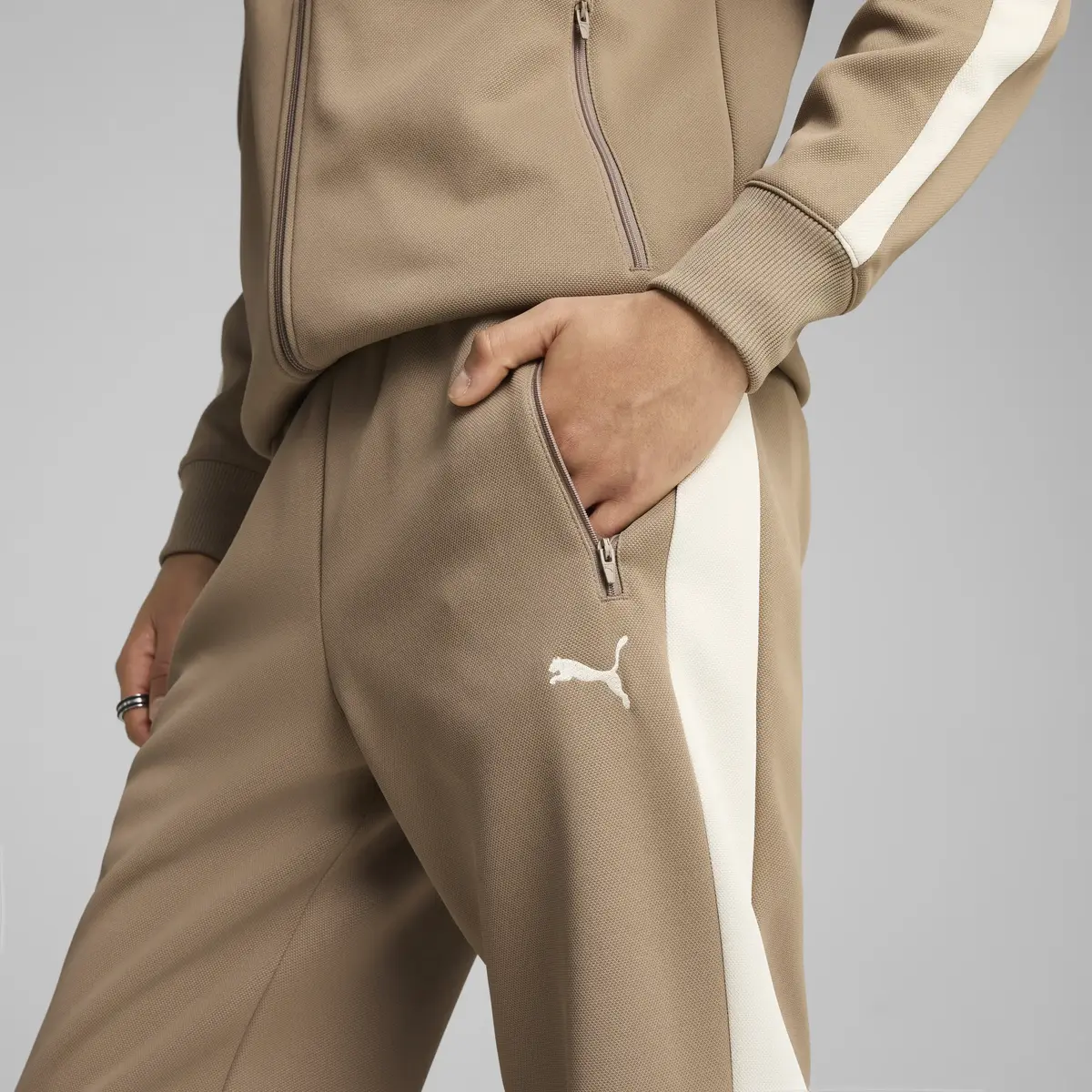PUMA T7 ALWAYS ON Track Pants Kahverengi Erkek Eşofman Altı