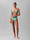 Calvin Klein TRIANGLE Yeşil Üçgen Bikini Üst