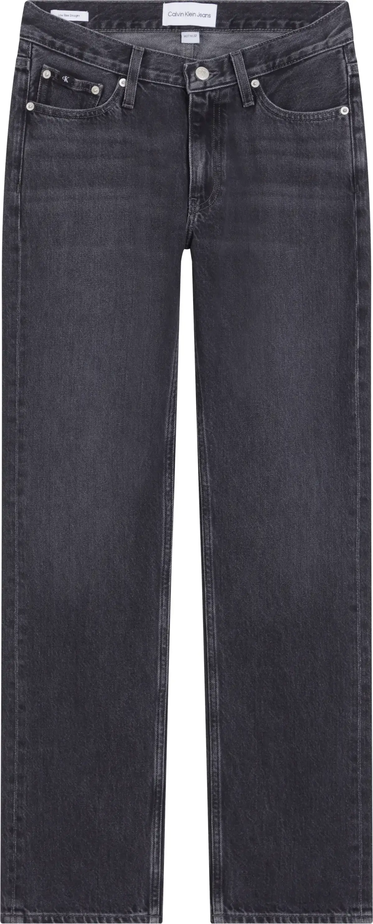 Calvin Klein LOW RISE STRAIGHT Kadın Gri Kot Pantolon