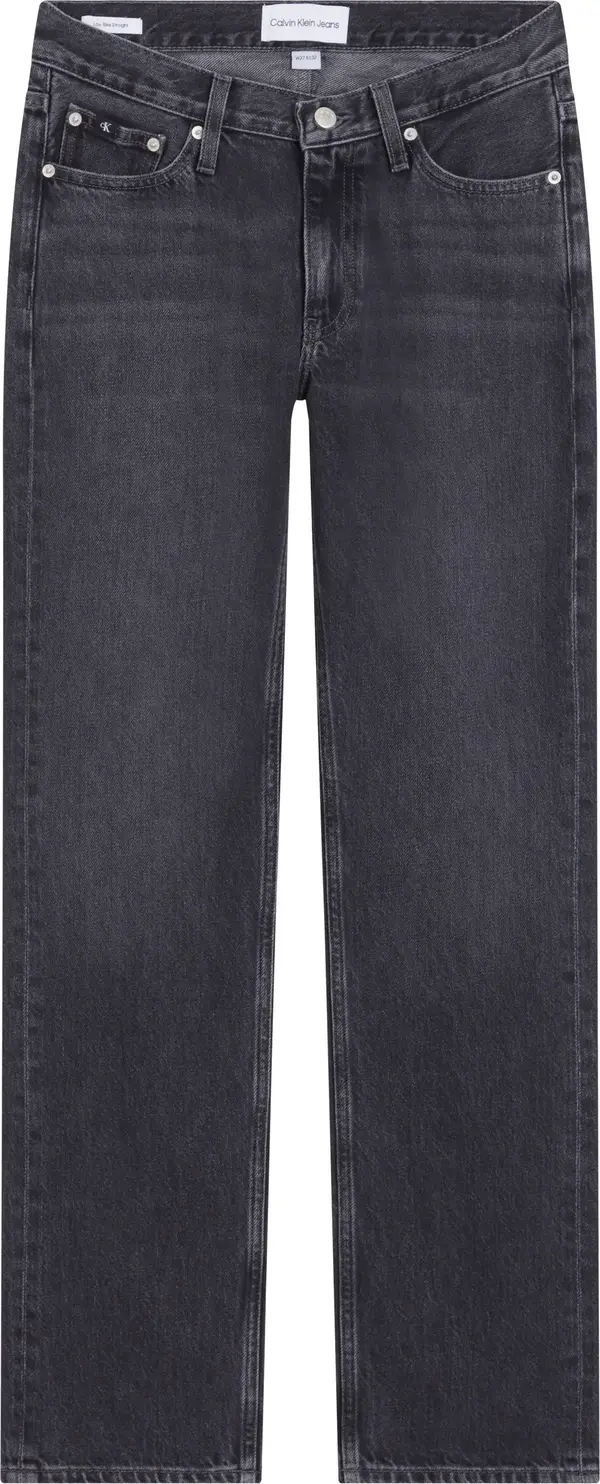 Calvin Klein LOW RISE STRAIGHT Kadın Gri Kot Pantolon