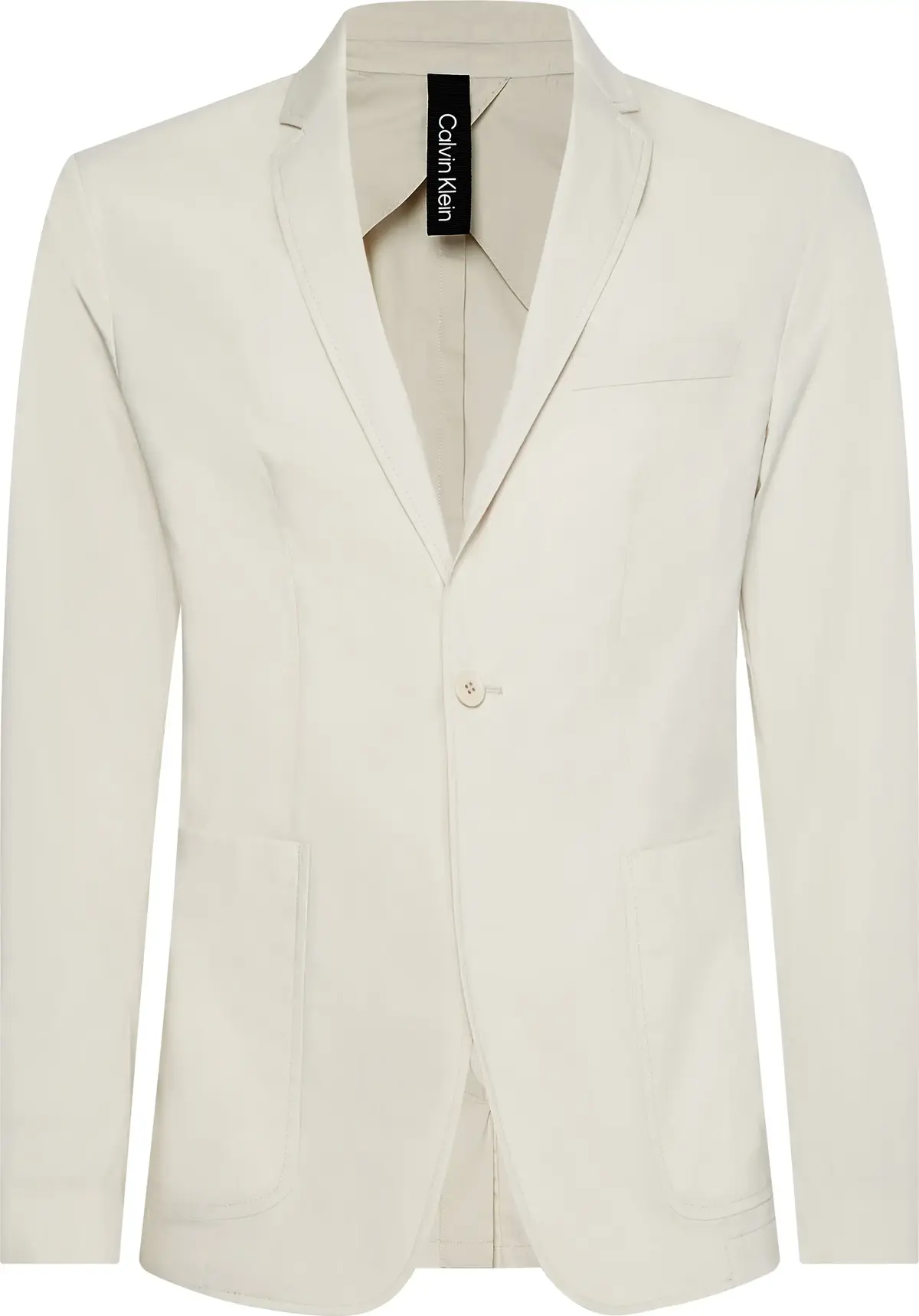 Calvin Klein PAPER COTTON STRETCH Erkek Krem Blazer