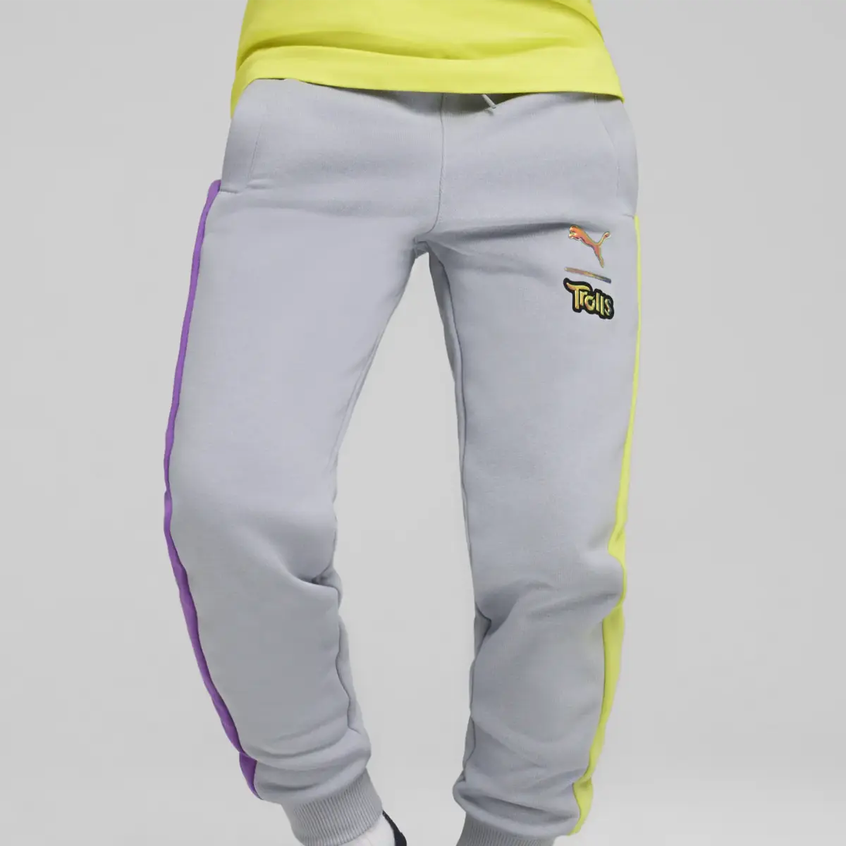 PUMA PUMA X TROLLS T7 Track Pants TR Gray Fog Gri Çocuk Eşofman Altı