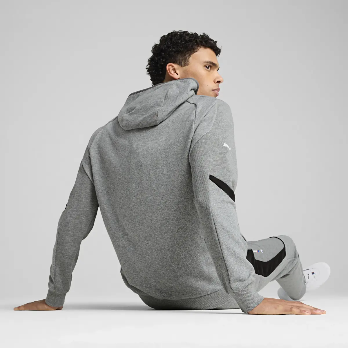 PUMA BMW MMS HOODED SWEAT JACKET Gri Erkek Ceket