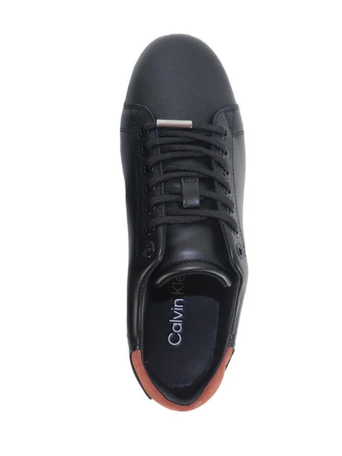 Calvin Klein CUPSOLE LACE UP LTH, 0GT Siyah Kadın Günlük Spor Ayakkabı