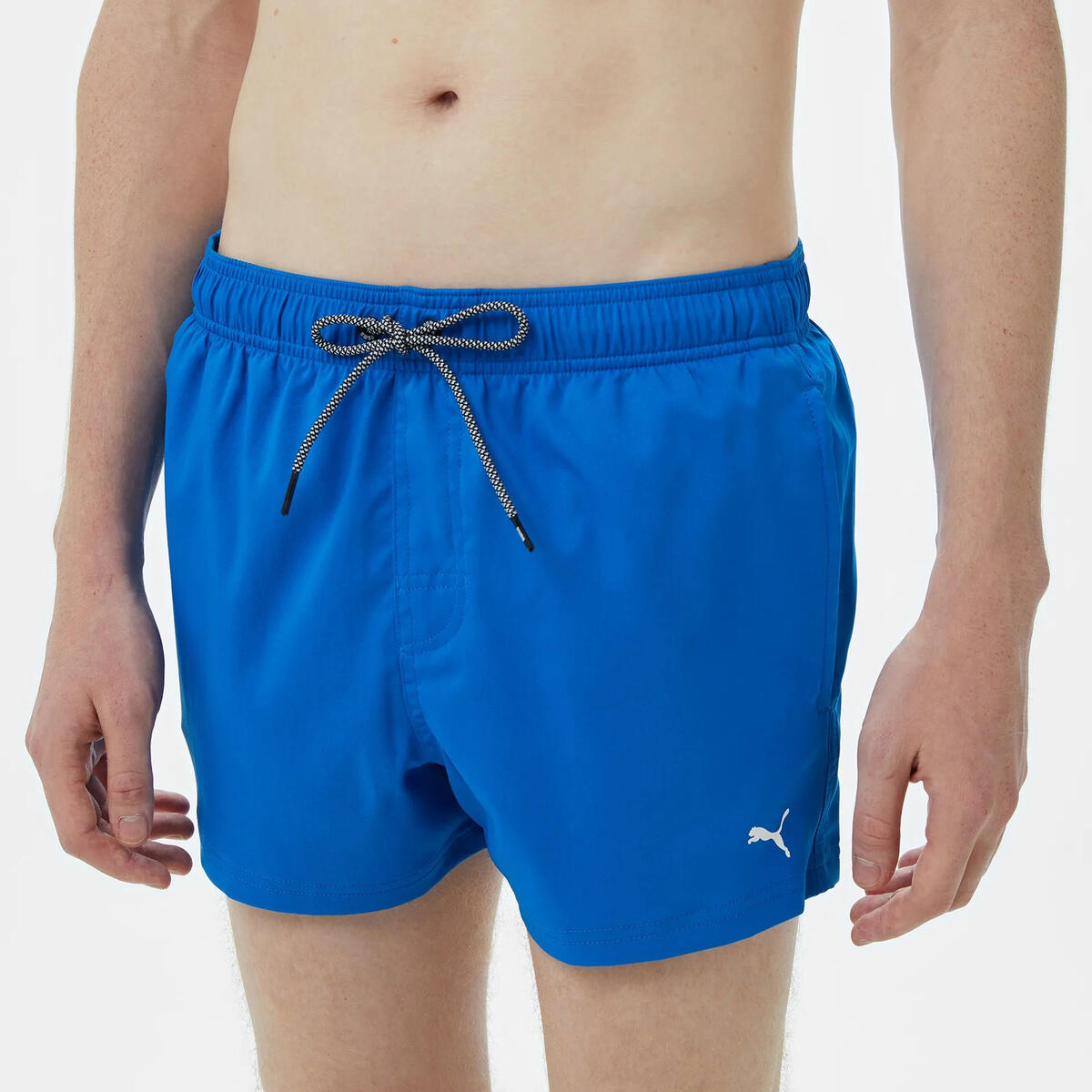 PUMA SWIM MEN SHORT LENGTH SWIM SHORTS 1 Erkek Mavi Mayo Şort