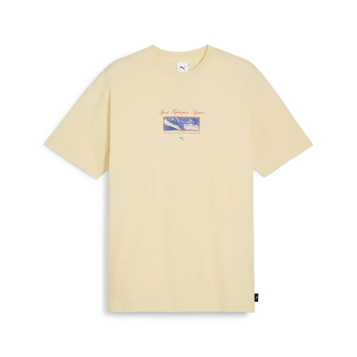 Puma GRAPHICS HYDRATION Tee Sarı Erkek T-Shirt