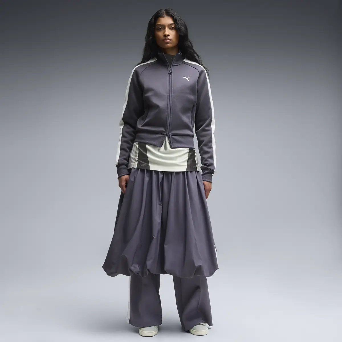 Puma T7 Jacket Gri Kadın Ceket