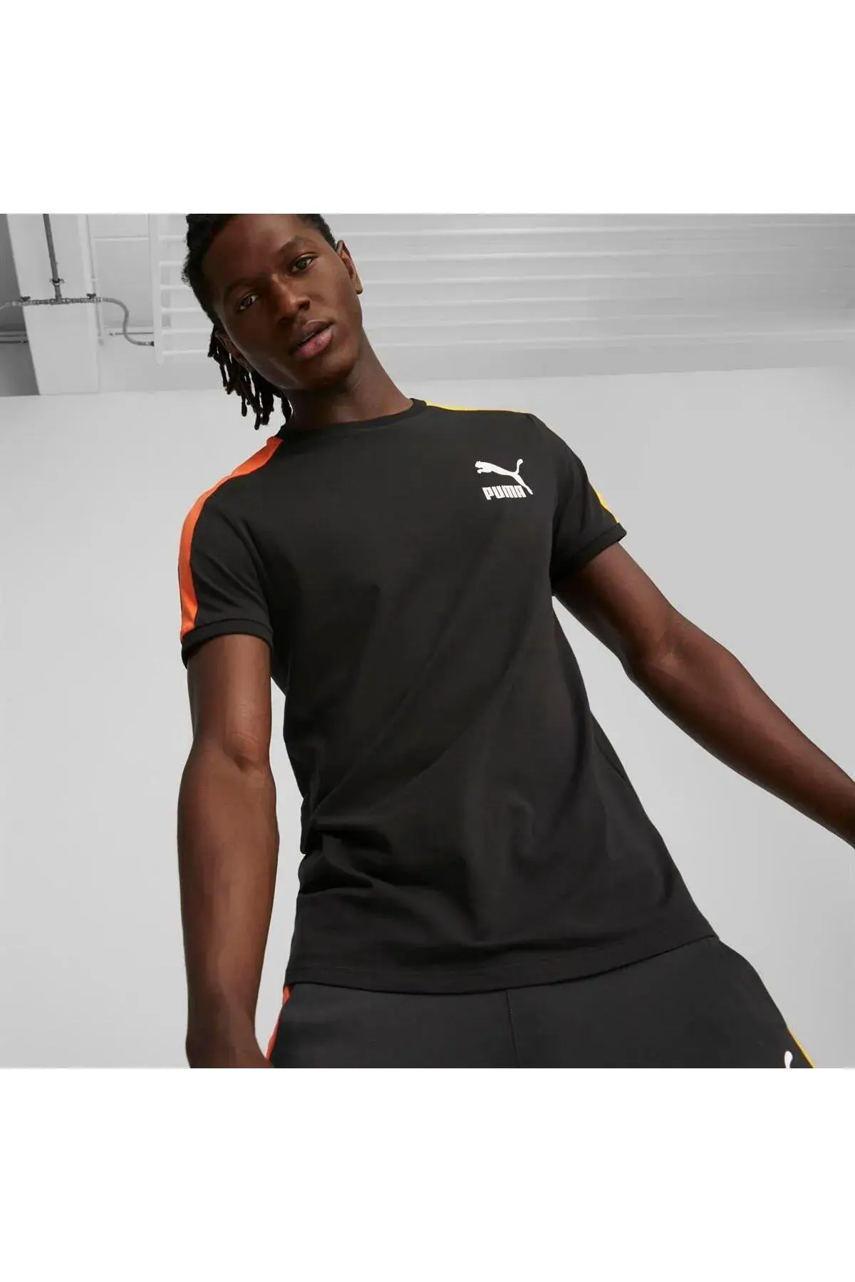 Puma T7 ICONIC Tee Siyah Erkek T-Shirt