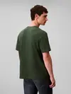 Calvin Klein SS 20S EU CK OVERLAP Yeşil Erkek Tişört