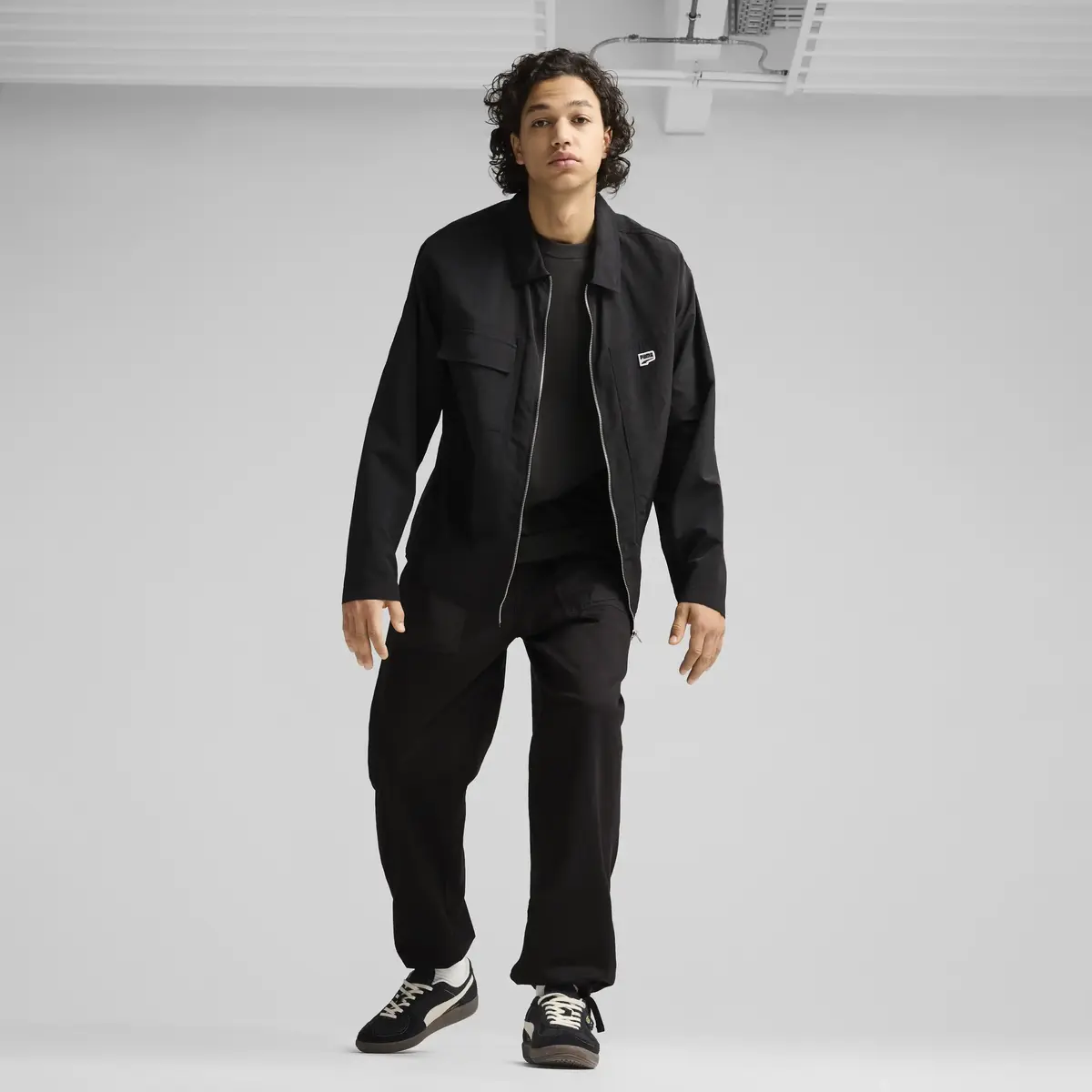 Puma DOWNTOWN Relaxed Shirt Siyah Erkek Ceket