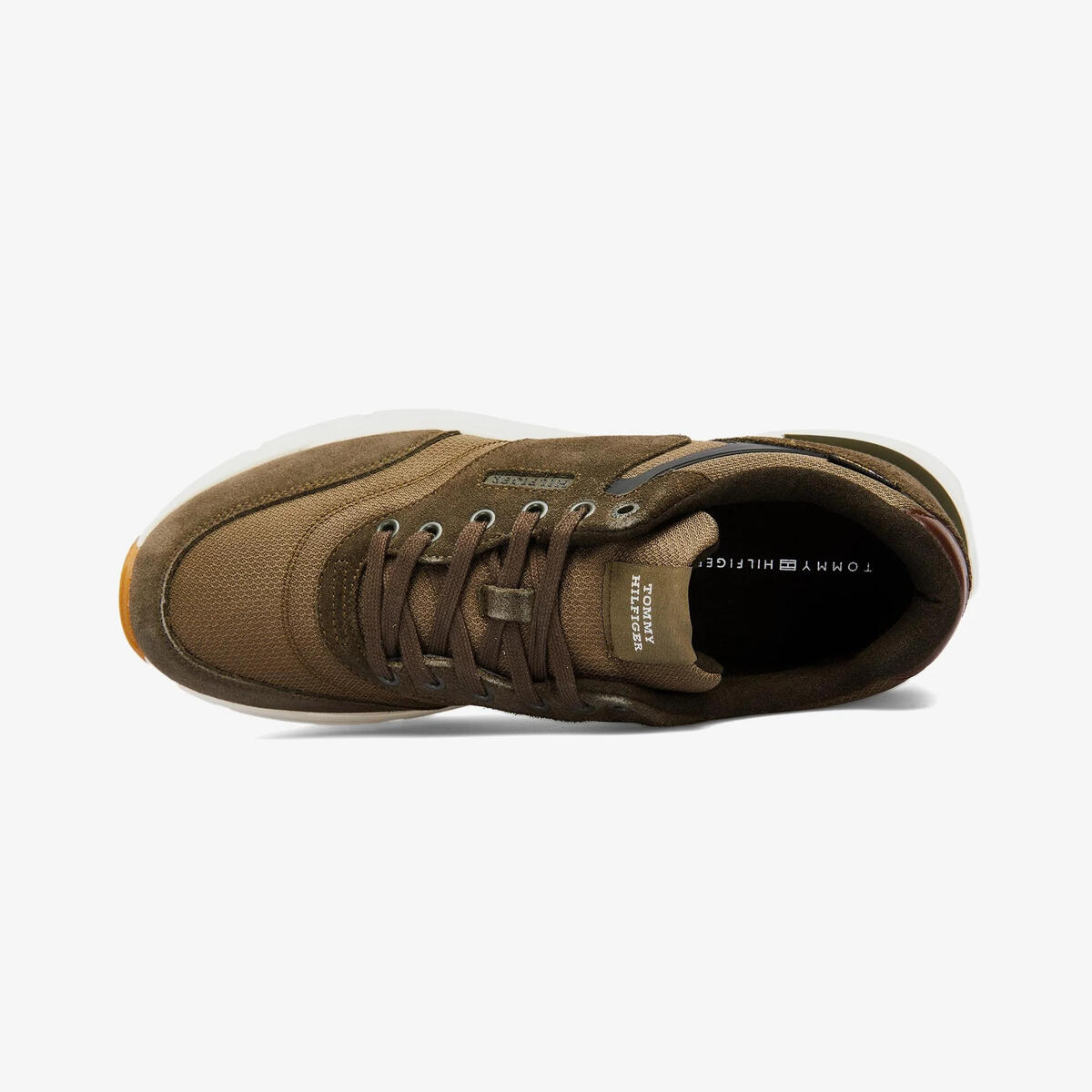 Tommy Hilfiger M RUNNER CORDURA MIX, RBN Haki Erkek Spor Ayakkabı