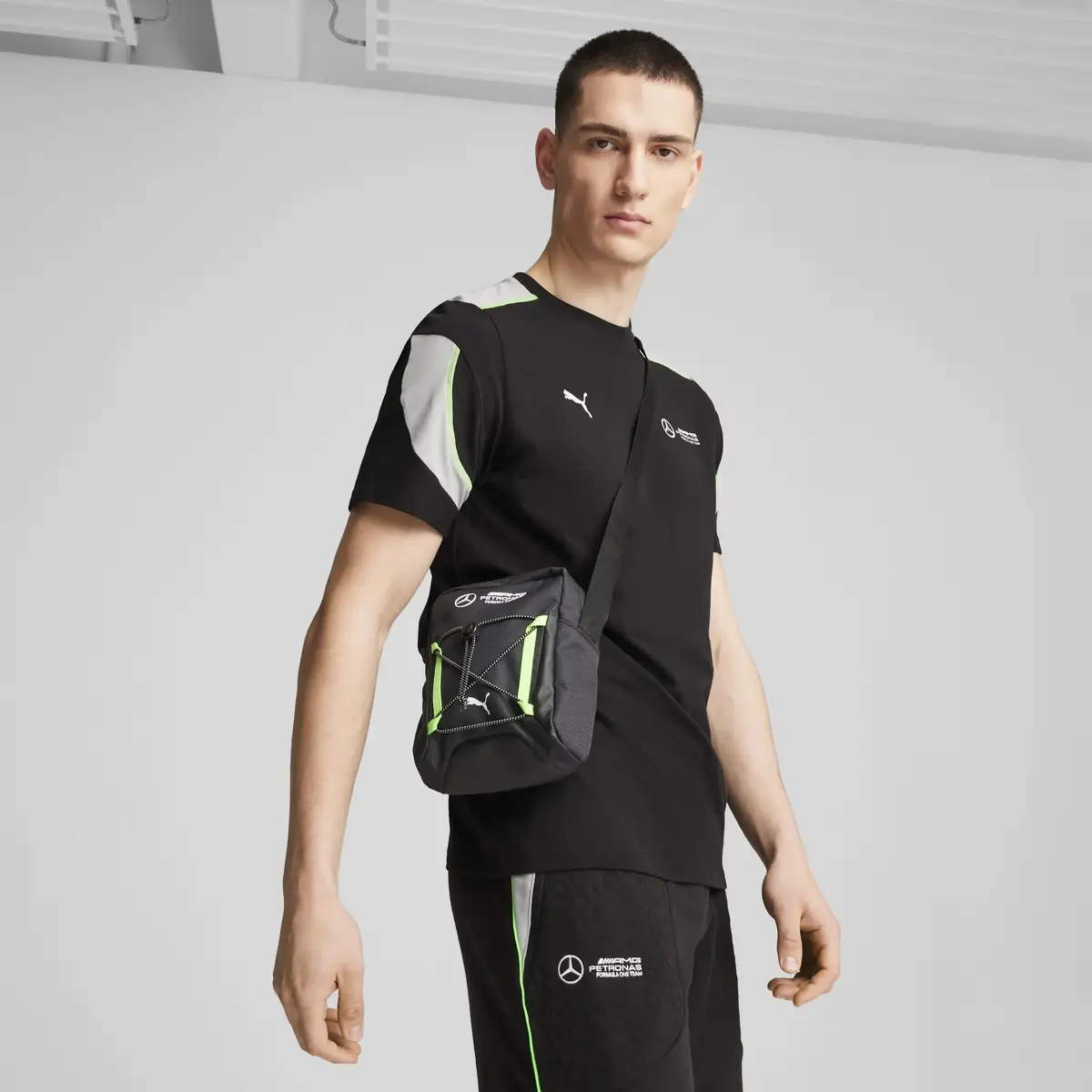 Puma MAPF1 Portable Siyah Erkek Omuz Çantası