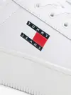 Tommy Hilfiger TJW FLATFORM ESS, YBS Beyaz Kadın Spor Ayakkabı & Sneaker