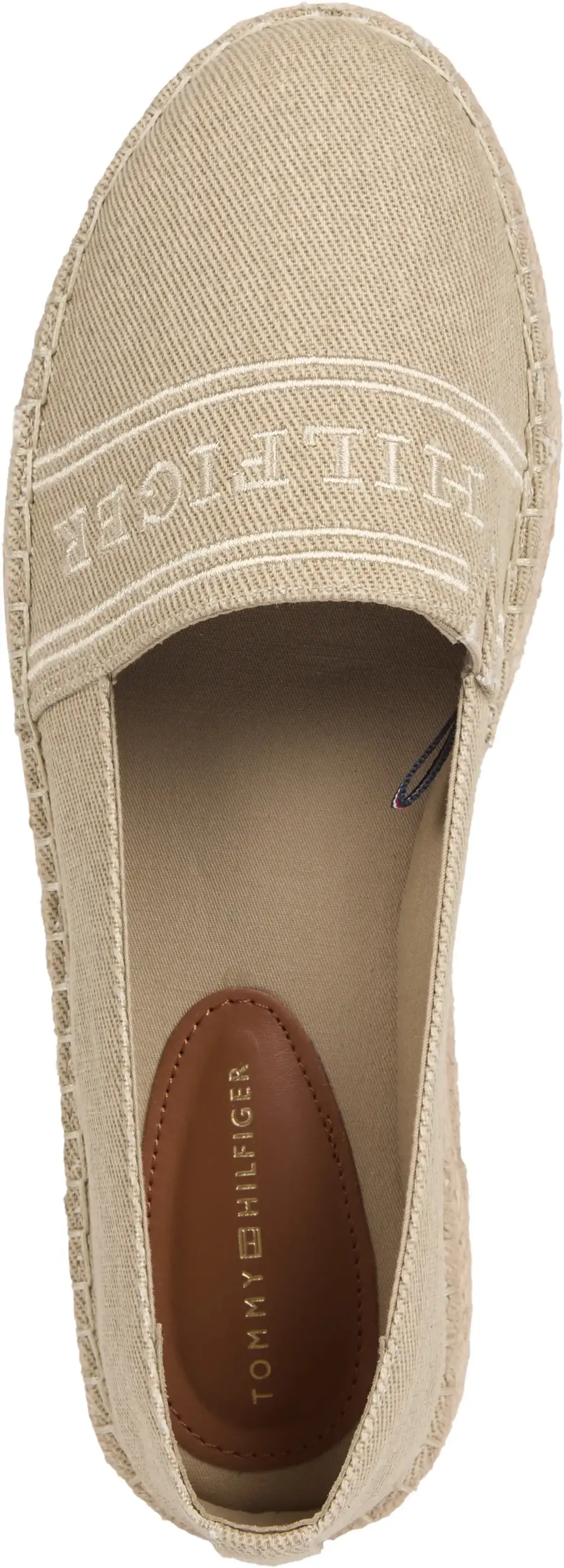 Tommy Hilfiger DENIM PLATFORM ESPAD, ACC Bej Kadın Ayakkabı