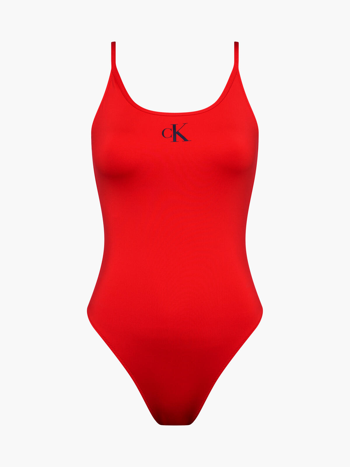 Calvin Klein SCOOP BACK ONE PIECE Kadın Kırmızı Mayo