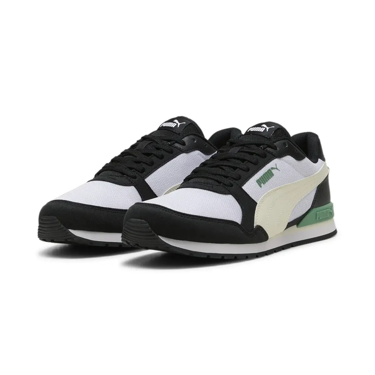 Puma ST Runner v3 Mesh Beyaz-Siyah Erkek Günlük Spor Ayakkabı